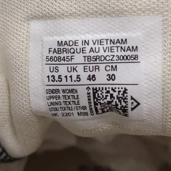 Converse Chuck Taylor All Star Lift High Platforms Black 560845F Mens 11.5 - Picture 12 of 12